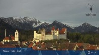 Archiv Foto Webcam Füssen: Blick auf das Hohe Schloss 06:00