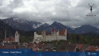 Archiv Foto Webcam Füssen: Blick auf das Hohe Schloss 12:00
