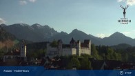 Archiv Foto Webcam Füssen: Blick auf das Hohe Schloss 18:00
