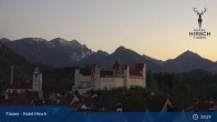 Archiv Foto Webcam Füssen: Blick auf das Hohe Schloss 20:00
