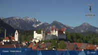 Archiv Foto Webcam Füssen: Blick auf das Hohe Schloss 08:00