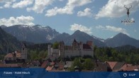 Archiv Foto Webcam Füssen: Blick auf das Hohe Schloss 12:00