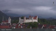 Archiv Foto Webcam Füssen: Blick auf das Hohe Schloss 02:00