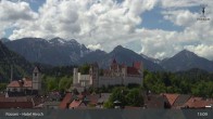 Archiv Foto Webcam Füssen: Blick auf das Hohe Schloss 12:00