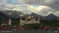 Archiv Foto Webcam Füssen: Blick auf das Hohe Schloss 06:00