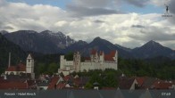 Archiv Foto Webcam Füssen: Blick auf das Hohe Schloss 07:00