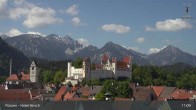Archiv Foto Webcam Füssen: Blick auf das Hohe Schloss 10:00
