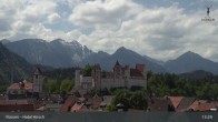 Archiv Foto Webcam Füssen: Blick auf das Hohe Schloss 12:00