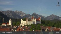 Archiv Foto Webcam Füssen: Blick auf das Hohe Schloss 06:00