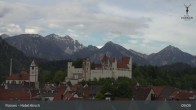 Archiv Foto Webcam Füssen: Blick auf das Hohe Schloss 08:00