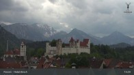 Archiv Foto Webcam Füssen: Blick auf das Hohe Schloss 12:00