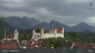 Archiv Foto Webcam Füssen: Blick auf das Hohe Schloss 14:00