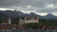 Archiv Foto Webcam Füssen: Blick auf das Hohe Schloss 16:00
