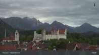 Archiv Foto Webcam Füssen: Blick auf das Hohe Schloss 18:00