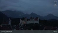 Archived image Webcam High Palace in Füssen 04:00