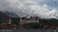 Archiv Foto Webcam Füssen: Blick auf das Hohe Schloss 14:00