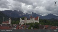 Archiv Foto Webcam Füssen: Blick auf das Hohe Schloss 16:00