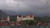 Archiv Foto Webcam Füssen: Blick auf das Hohe Schloss 02:00