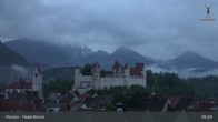 Archiv Foto Webcam Füssen: Blick auf das Hohe Schloss 04:00