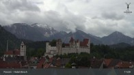 Archiv Foto Webcam Füssen: Blick auf das Hohe Schloss 10:00