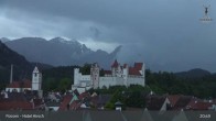 Archiv Foto Webcam Füssen: Blick auf das Hohe Schloss 02:00