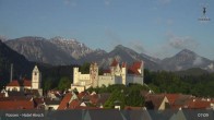 Archiv Foto Webcam Füssen: Blick auf das Hohe Schloss 06:00