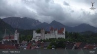 Archiv Foto Webcam Füssen: Blick auf das Hohe Schloss 04:00