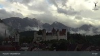 Archiv Foto Webcam Füssen: Blick auf das Hohe Schloss 07:00