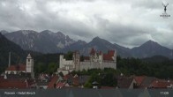 Archiv Foto Webcam Füssen: Blick auf das Hohe Schloss 10:00