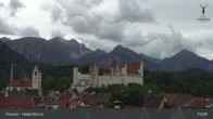Archiv Foto Webcam Füssen: Blick auf das Hohe Schloss 14:00