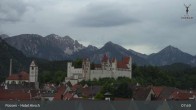 Archiv Foto Webcam Füssen: Blick auf das Hohe Schloss 07:00