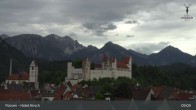 Archiv Foto Webcam Füssen: Blick auf das Hohe Schloss 08:00