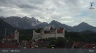 Archiv Foto Webcam Füssen: Blick auf das Hohe Schloss 10:00