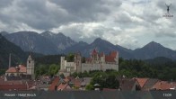Archiv Foto Webcam Füssen: Blick auf das Hohe Schloss 12:00