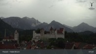 Archiv Foto Webcam Füssen: Blick auf das Hohe Schloss 07:00