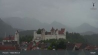Archiv Foto Webcam Füssen: Blick auf das Hohe Schloss 08:00