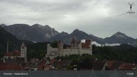 Archiv Foto Webcam Füssen: Blick auf das Hohe Schloss 12:00