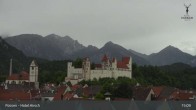 Archiv Foto Webcam Füssen: Blick auf das Hohe Schloss 14:00