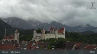 Archiv Foto Webcam Füssen: Blick auf das Hohe Schloss 16:00
