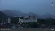 Archiv Foto Webcam Füssen: Blick auf das Hohe Schloss 04:00