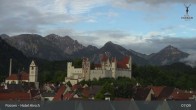 Archiv Foto Webcam Füssen: Blick auf das Hohe Schloss 06:00