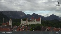 Archiv Foto Webcam Füssen: Blick auf das Hohe Schloss 08:00