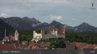 Archiv Foto Webcam Füssen: Blick auf das Hohe Schloss 10:00
