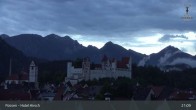 Archived image Webcam High Palace in Füssen 02:00