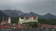 Archiv Foto Webcam Füssen: Blick auf das Hohe Schloss 08:00