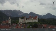 Archiv Foto Webcam Füssen: Blick auf das Hohe Schloss 12:00