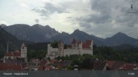 Archiv Foto Webcam Füssen: Blick auf das Hohe Schloss 16:00
