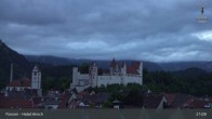 Archiv Foto Webcam Füssen: Blick auf das Hohe Schloss 20:00