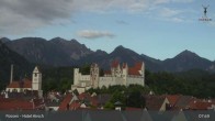 Archiv Foto Webcam Füssen: Blick auf das Hohe Schloss 07:00