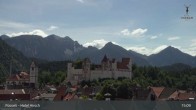 Archived image Webcam High Palace in Füssen 14:00